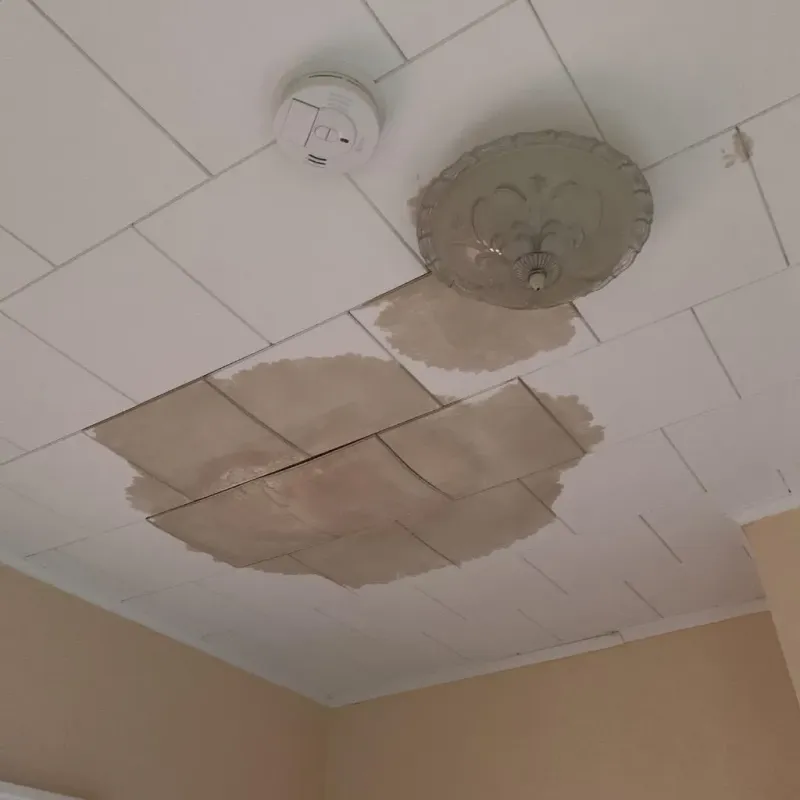 Ceiling Water Damage Repair in China, ME
